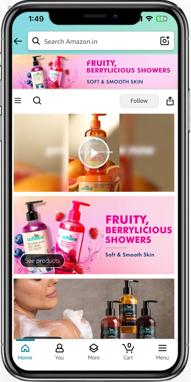mCaffeine brand benefiting from agentic AI services