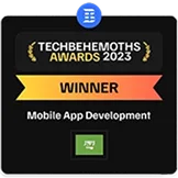 Award logo for AI development
