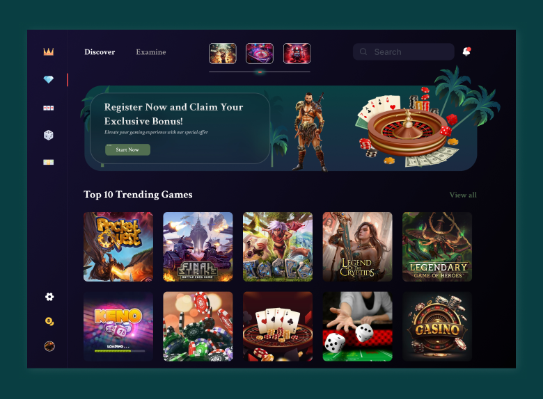 Casino Website Game Developed